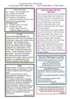 NEWSLETTER Mon 9th 15th March 2026