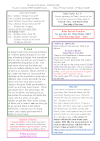 NEWSLETTER Mon 2nd 8th March 2026