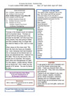 NEWSLETTER Mon 13th April 19th April 2026
